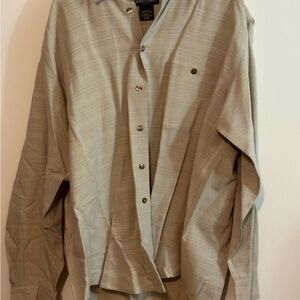 Men's Casual Button Down Shirt - Gray